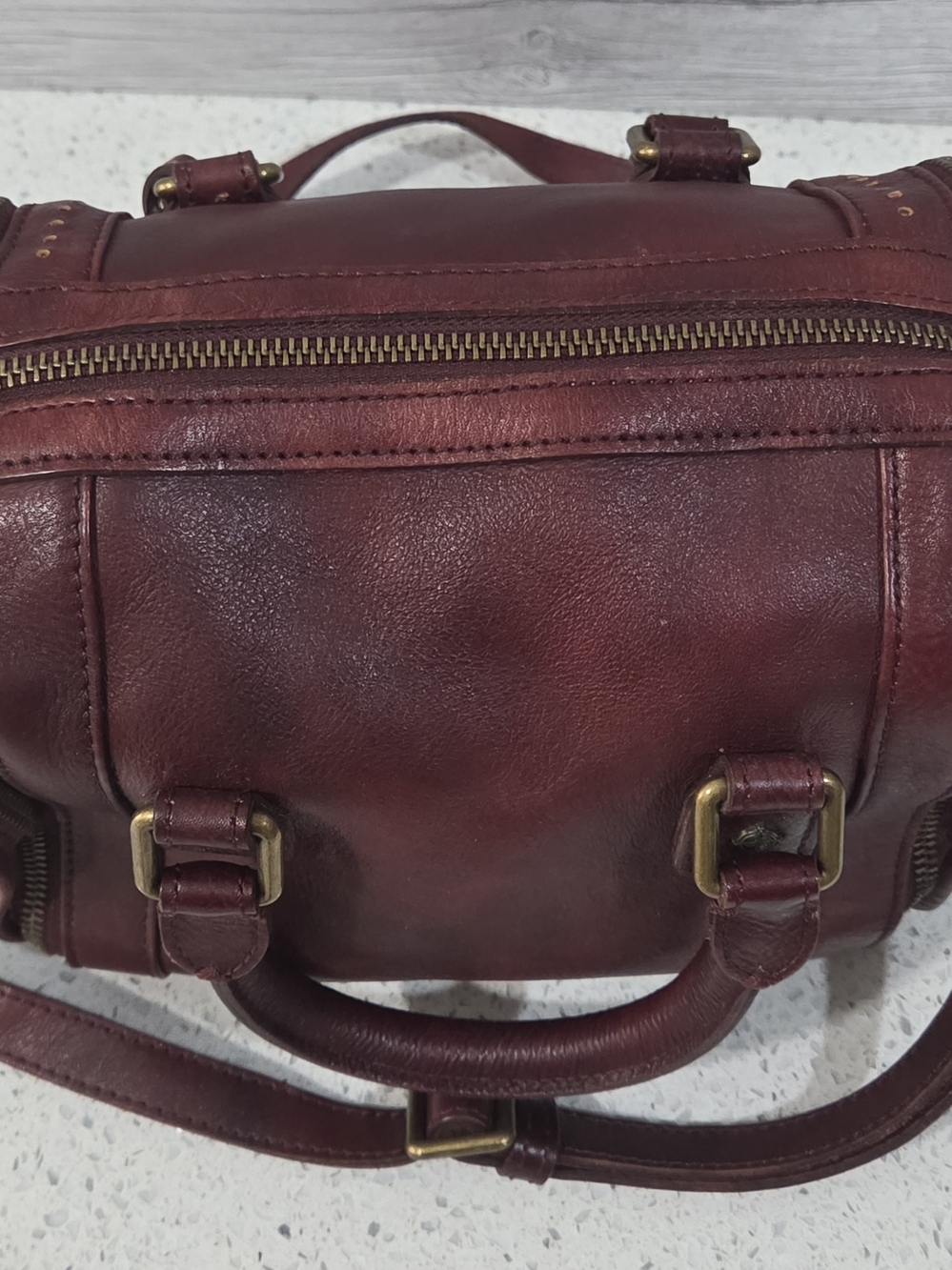 Old Trend Mini Trunk Crossbody Rusty Red - Picture 4 of 16